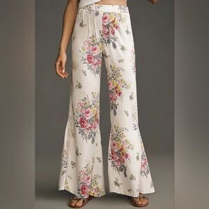 Anthropologie Flare Lace Pants Size 14 Tall NWT